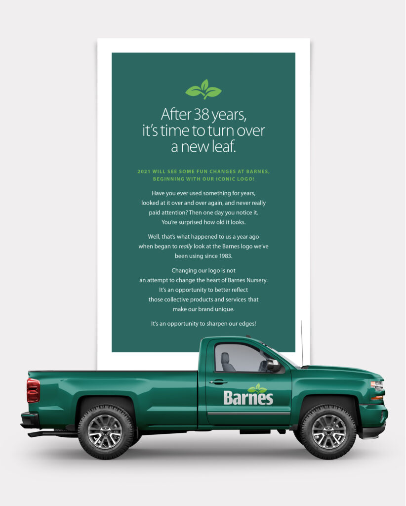 New leaf invitation and new truck graphics