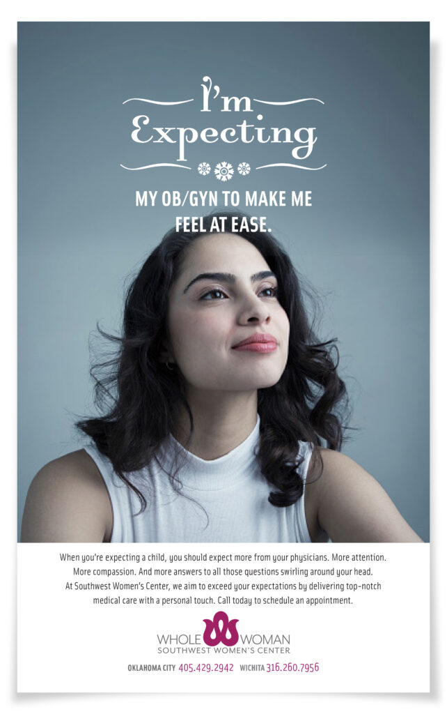 I'm expecting my OB/GYN to make me feel at ease.