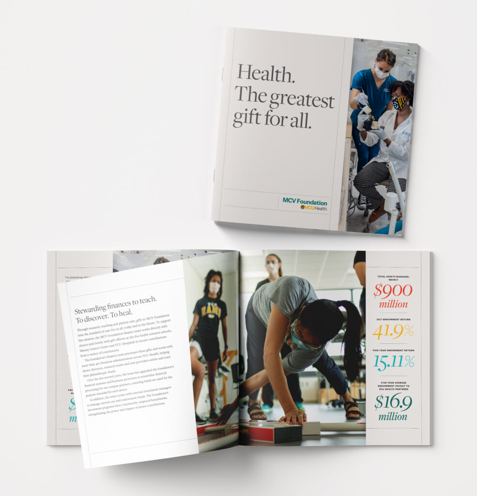 Brochure for potential donors