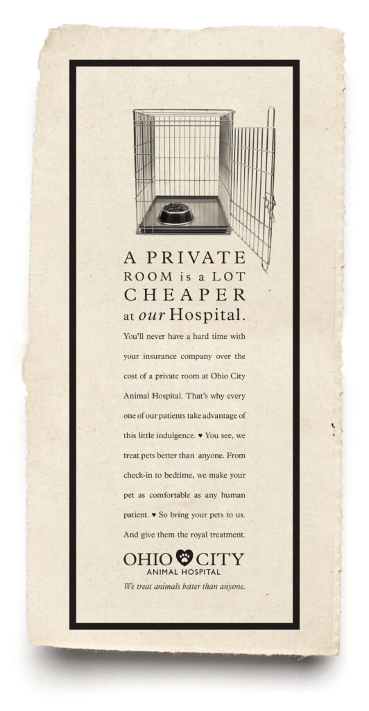 A private room is a lot cheaper at our hospital.